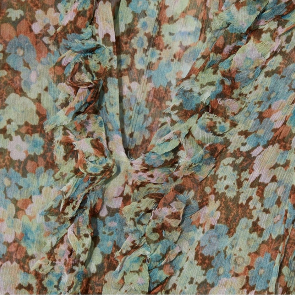 Stella McCartney Ruffled Floral Silk Georgette Mini Dress - Picture 5 of 5